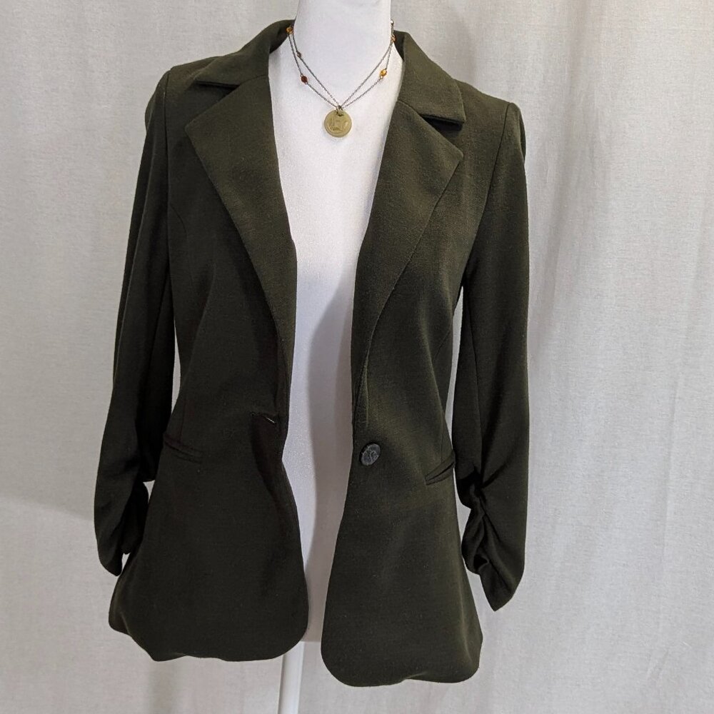 41 Hawthorn Size Small Olive Drab Knit Blazer